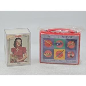 Vtg Coca-Cola 1995 Micro Paint Set & 1994 Trading Cards Both New Sealed
